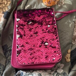 Barbie Pink Purse Handbag sequin cute!!!